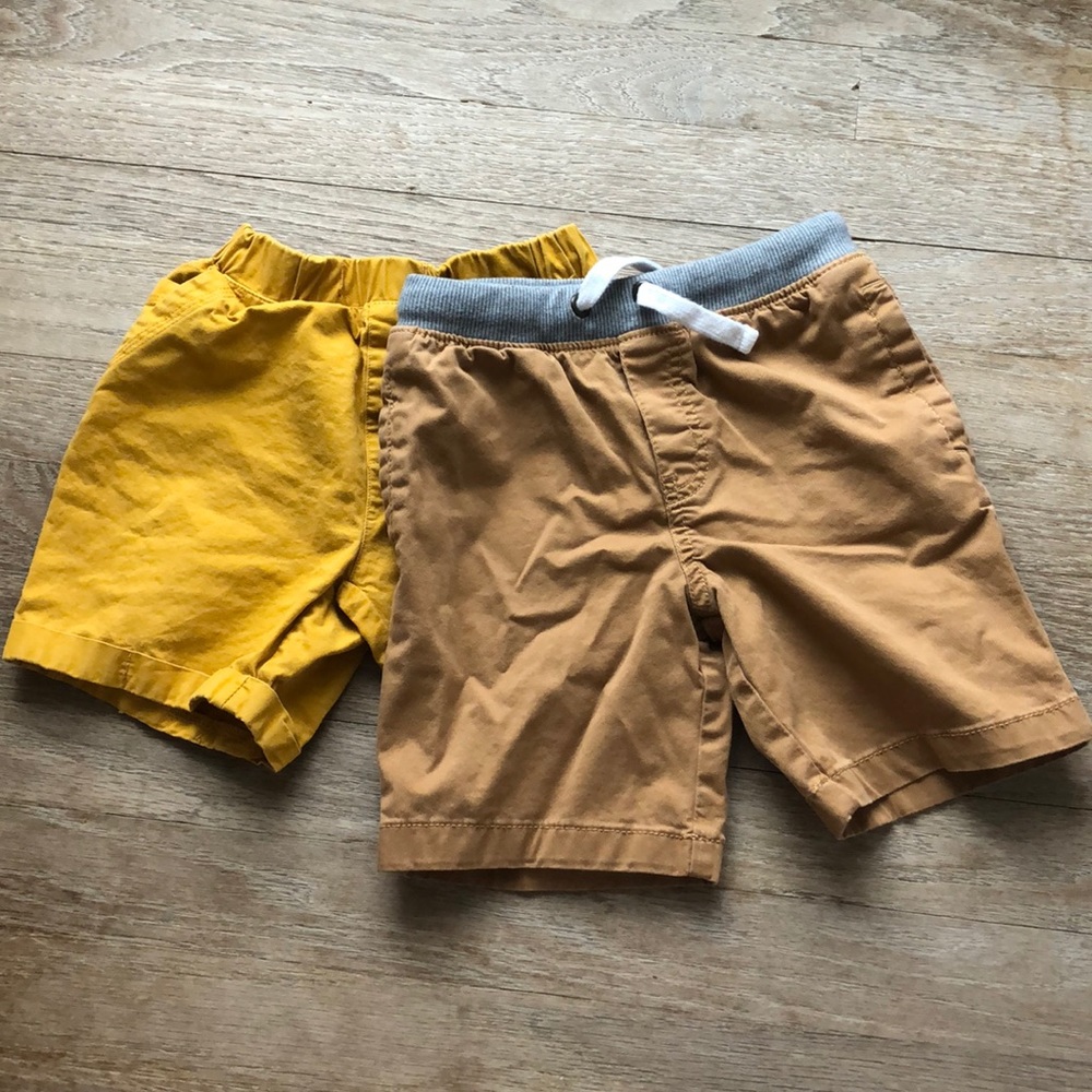 Cat & Jack 5T Shorts Tan and Mustard